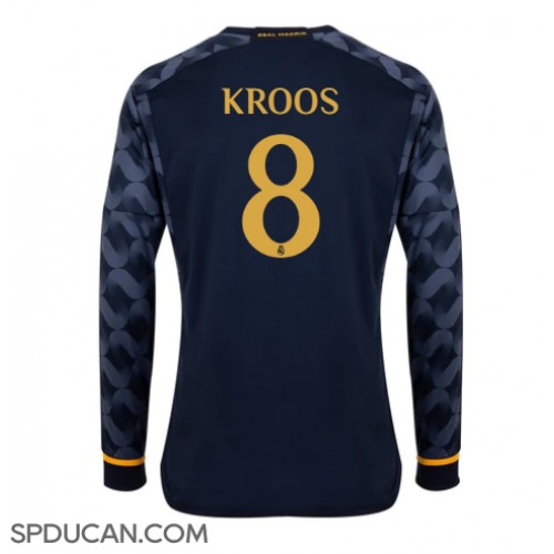 Muški Nogometni Dres Real Madrid Toni Kroos #8 Gostujuci 2023-24 Dugi Rukav